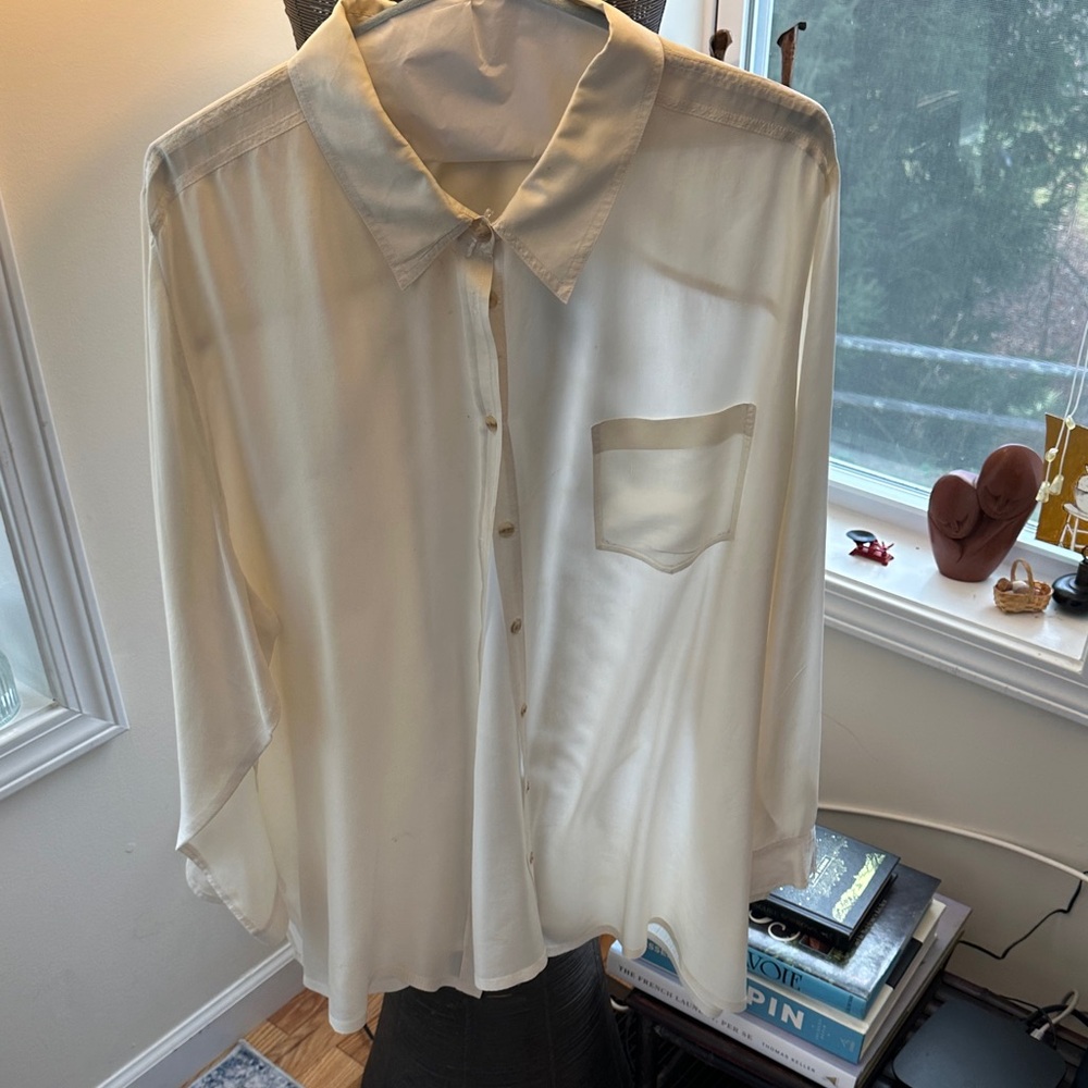 Elegant White Button Down Shirt